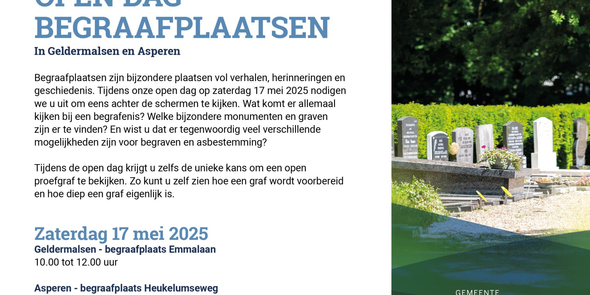 17 mei 2025 open dag begraafplaatsen Geldermalsen en Asperen