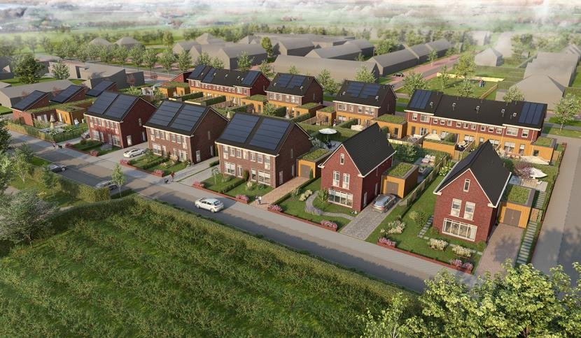 schets huizen vaandel